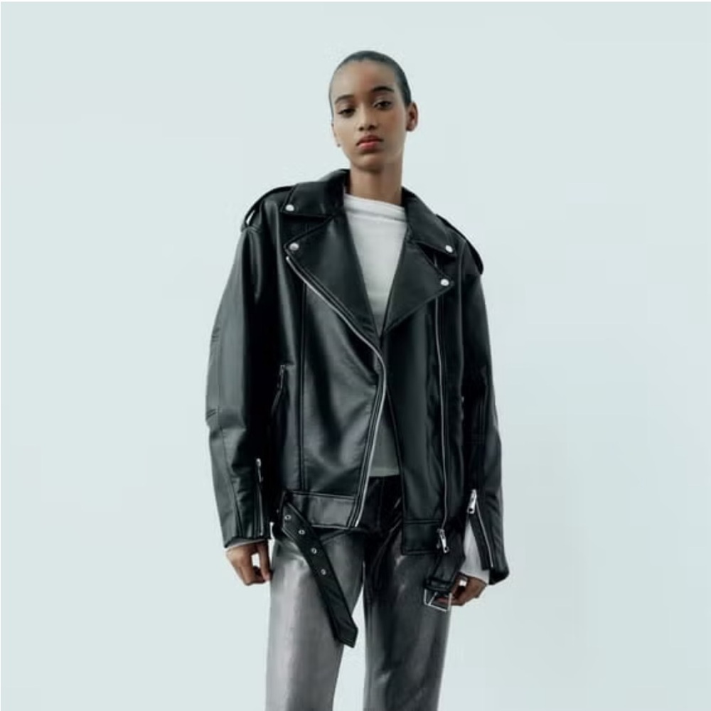 Weworewhat faux leather jacket